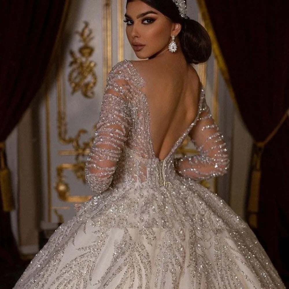 Celestia Shimmer Ball Gown