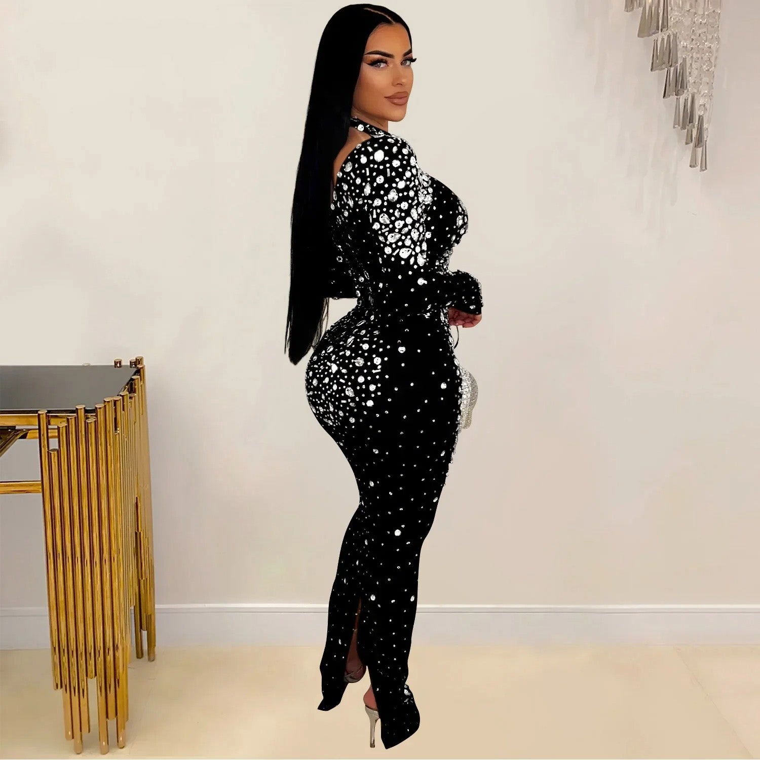 Celestia Mesh Bodycon Gown