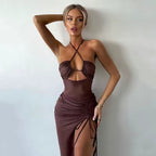 Backless Midi Bodycon Party Dress
