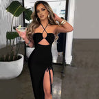 Backless Midi Bodycon Party Dress