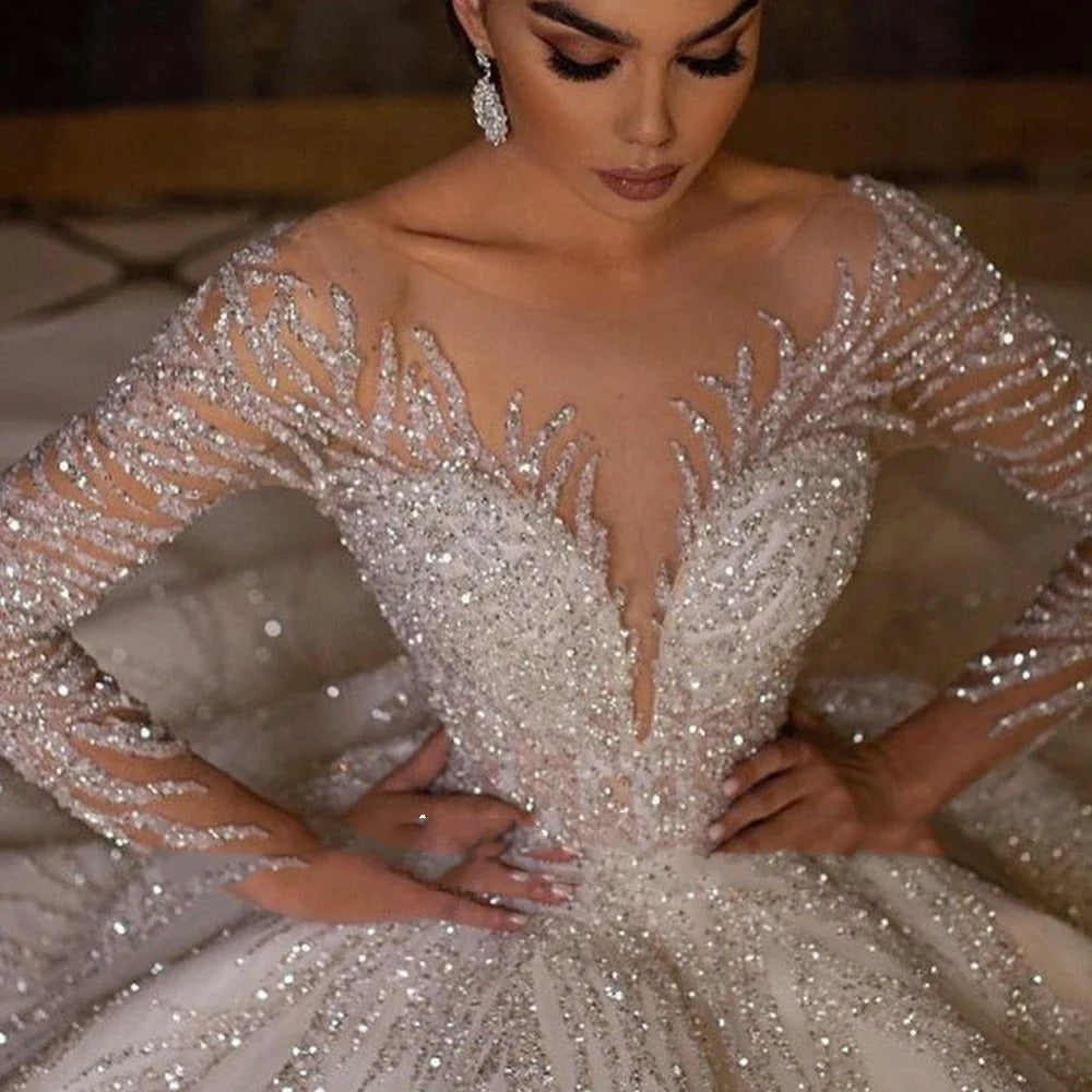 Celestia Shimmer Ball Gown