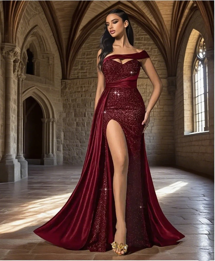 Scarlet Siren Split Gown